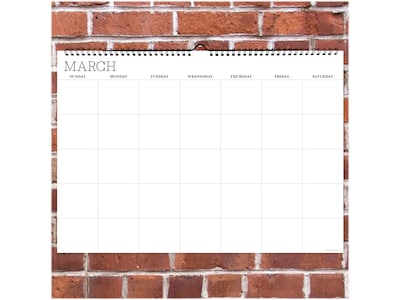 TF Publishing 12" x 17" Monthly Dry Erase Wall Calendar, White (99-1149)