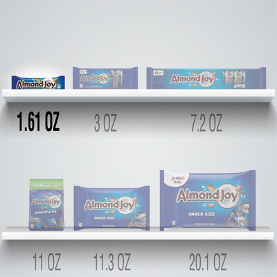 Almond Joy Coconut & Almond Milk Chocolate Candy Bar, 1.61 oz., 36/Box (HEC00320)