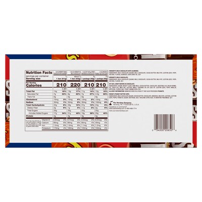 Hersheys Assorted Milk Chocolate Candy Bars, 45 oz., 30 (HEC20650)