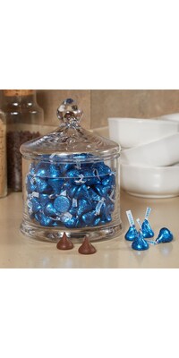 HERSHEY'S KISSES Milk Chocolate Candy Bulk Bag, Blue Foils, 60 oz., 400/Bag (HEC16037)