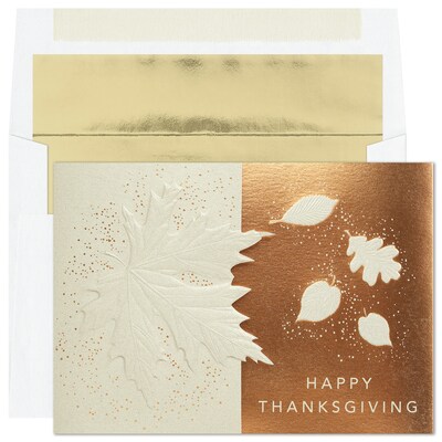 Custom Subtle Leaves Cards, with Envelopes, 7-7/8 x 5-5/8, 25 Cards per Set