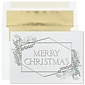 Custom Merry Christmas Line Cards, with Envelopes, 7-7/8" x 5-5/8", 25 Cards per Set
