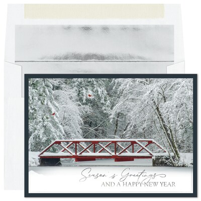 Custom Winter Crossing Cards, with Envelopes, 7-7/8 x 5-5/8, 25 Cards per Set