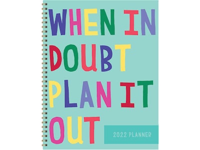 2022 TF Publishing 8.5 x 11 Weekly & Monthly Planner, Plan it Out, Multicolor (22-9709)