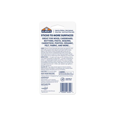 Elmer's Extra Strength Washable Glue Sticks, .21 oz., 2/Pack (2027010)