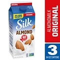 Silk Pure Original Extended Shelf Life Almond Milk, 64 Oz, 3 Pack (307-00352)
