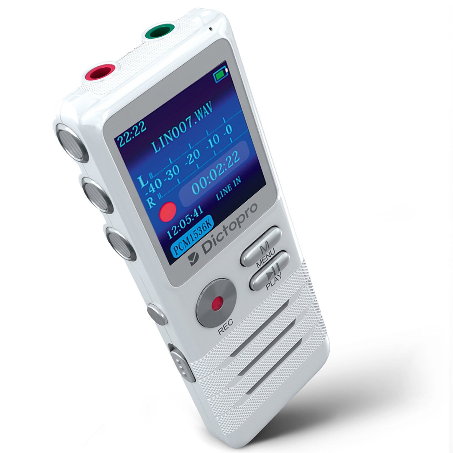 Treblab X100 DICTOPRO HD Digital Voice Recorder With Double Microphone