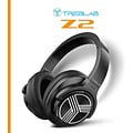 Treblab Z2-B Over Ear Workout Headphones with Microphone