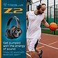 Treblab Z2-B Over Ear Workout Headphones with Microphone