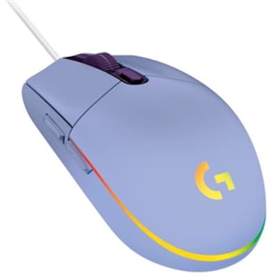 Logitech G203 Lightsync Ergonomic Optical Gaming Mouse, Lilac (910-005851)