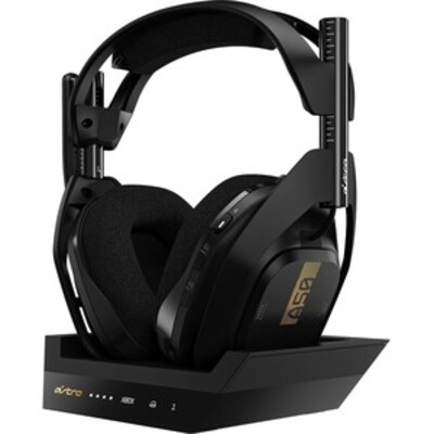 Astro A50 Wireless Gaming Headset with Base Station, Black & Gold (939-001680)