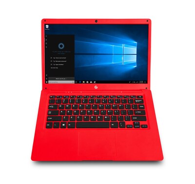 DP Core Innovations CLT146401RD 14.1 Notebook, Intel Atom Z8350, 4GB Memory, 64GB eMMC, Windows 10 Home S, Red