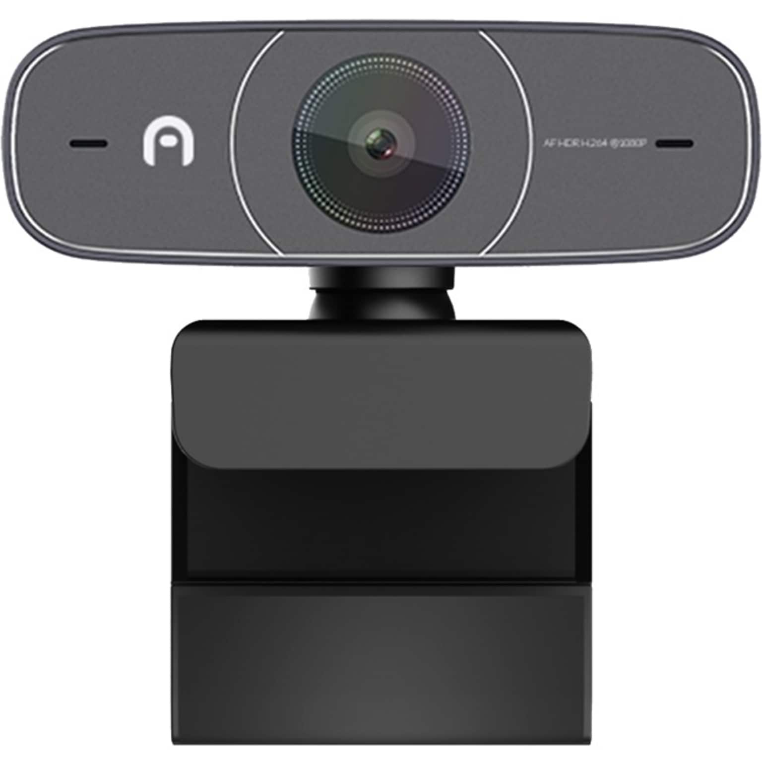 Azulle Autofocus 1080P HDR L-4001 2 Megapixel Webcam, Black