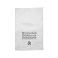 18 x 24 Suffocation Warning Layflat Poly Bags, 1 Mil, Clear, 1000/Carton (16060)