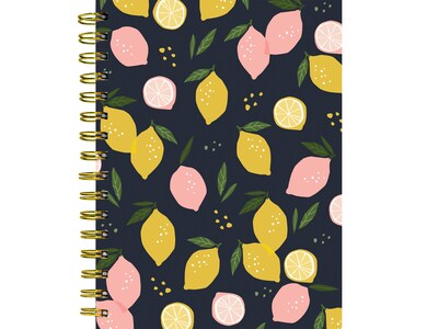TF Publishing Joy Lemon Squeeze Paperboard Journal, 7 x 9, Navy/Pink/Yellow/Green (99-6093)