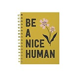 TF Publishing Joy Nice Human Paperboard Journal, 7 x 9, Yellow/Black/Pink (99-6094)