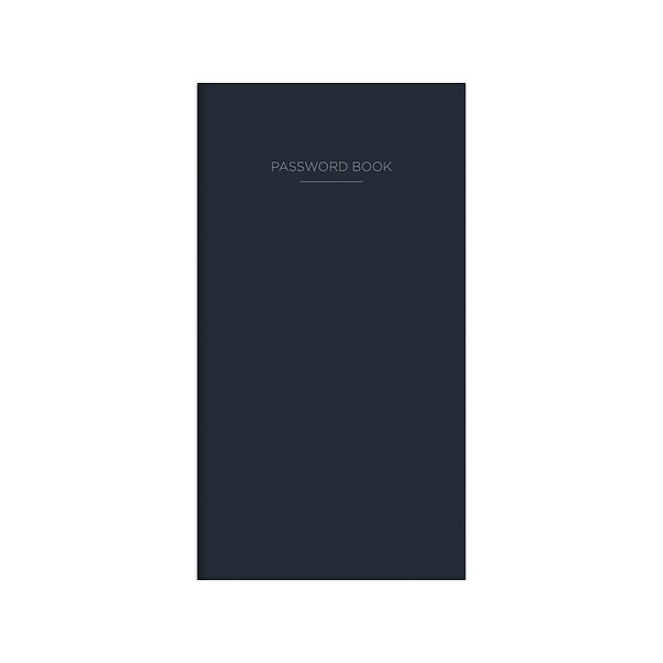 TF Publishing Joy Password Book, 3.5 x 6.5, Ruled, 138 Sheets, Black (99-1990)