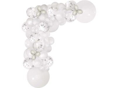 Amscan Party Balloon Garland Kit, White (112007)