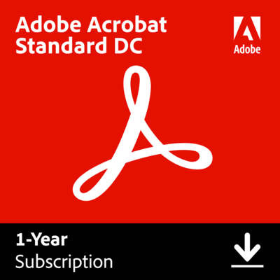 Adobe Acrobat Professional DC 1 Year for Windows/Mac (1 User) [Download]