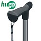 Hugo Adjustable Derby Handle Cane with Reflective Strap, Smoke (731-472)