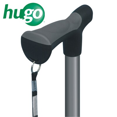 Hugo Adjustable Folding Cane with Reflective Strap, Smoke (731-492)