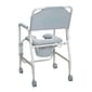 Drive Medical Lightweight Portable Shower Commode Chair with Casters (11114KD-1)