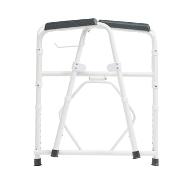 Drive Medical Steel Folding Deep Seat Bedside Commode, White (11148NW-1)