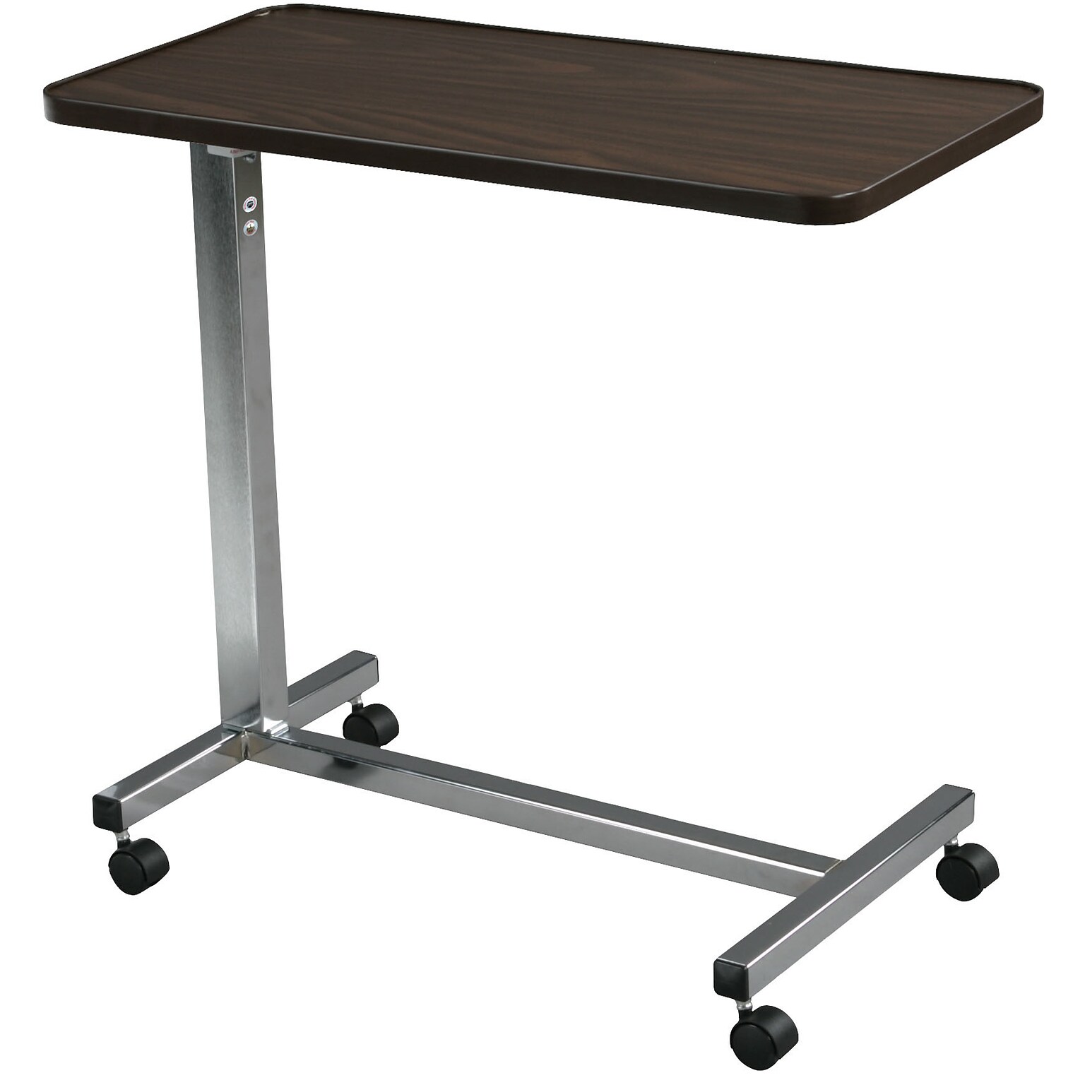 Drive Medical Non Tilt Top Overbed Table, Chrome (13003)