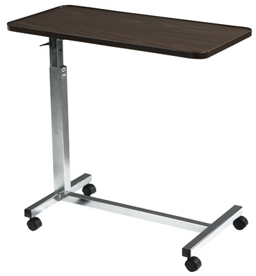 Drive Medical Non Tilt Top Overbed Table, Chrome (13003)