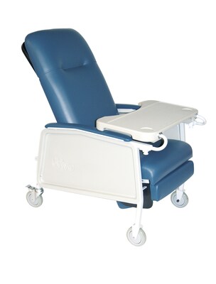 Drive Medical 3 Position Heavy Duty Bariatric Geri Chair Recliner, Blue Ridge (D574EW-BR)