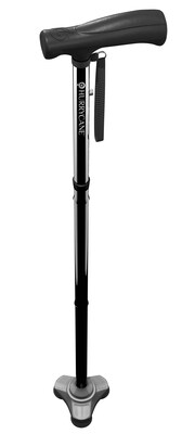 HurryCane HurryCane Freedom Edition Folding Cane with T Handle, Black (HCANE-BK-C2)