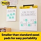 Post-it® Mini Super Sticky Wall Easel Pad, 15" x 18", 20 Sheets/Pad, 6 Pads/Pack (577SS)