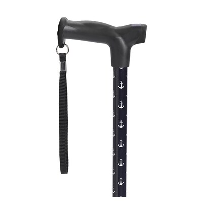 Drive Medical Comfort Grip T Handle Cane, Anchors (RTL10336AN)