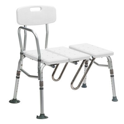 Drive Medical Splash Defense Transfer Bench with Curtain Guard Protection (RTL12032KDR)