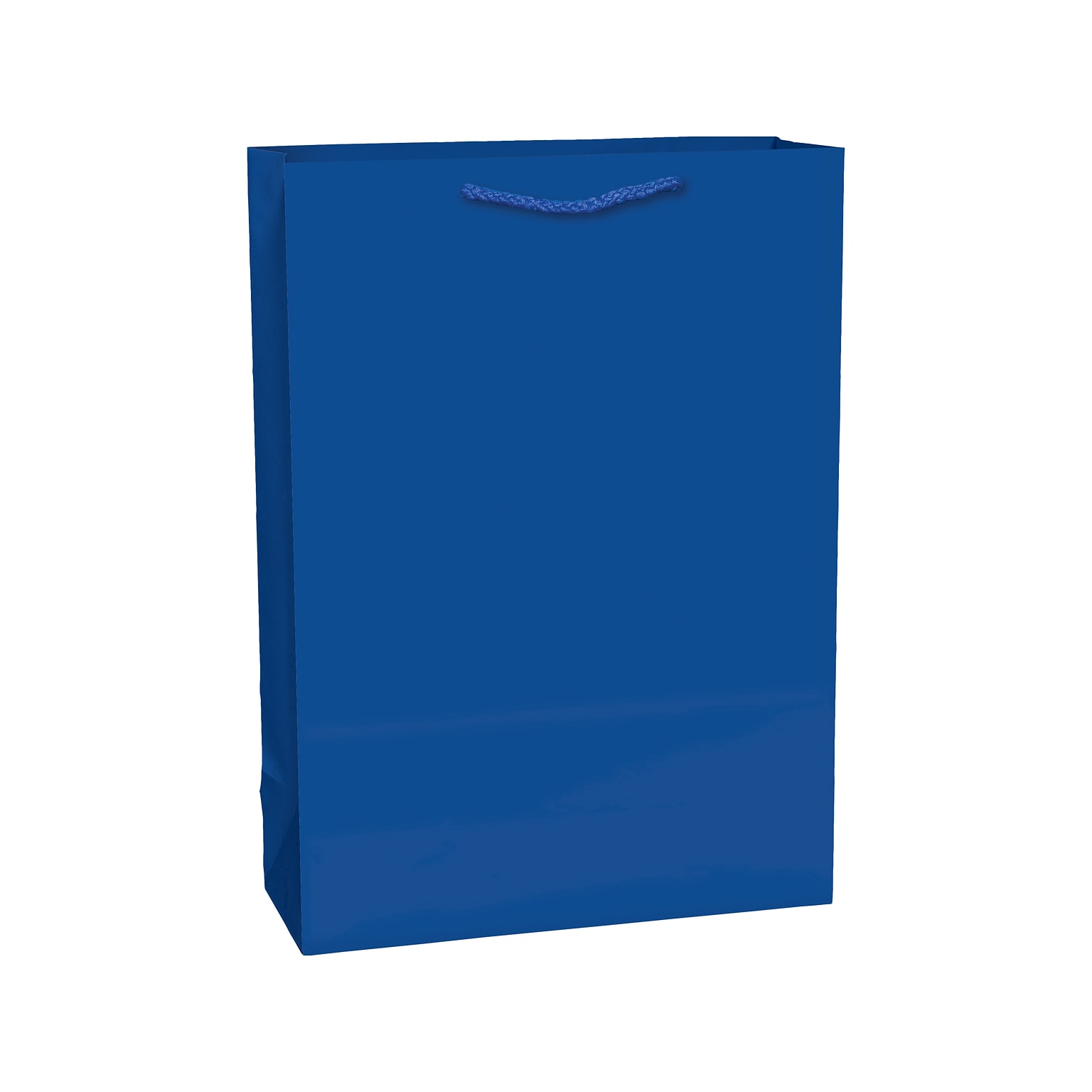 Amscan Glossy Paper Gift Bag, 17 x 12.25, Bright Royal Blue, 6 Bags/Pack (47098.105)