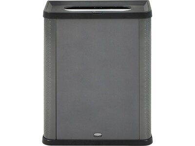 Rubbermaid Elevate Metal Waste Container, 23 Gallon, Dark Pearl Gray (2136963)