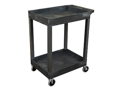 Luxor 3 Shelf Black Serving Cart