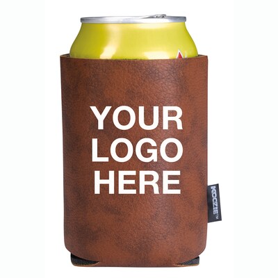 Custom Koozie Leather Look Can Kooler