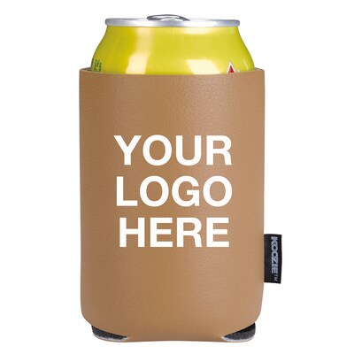 Custom Koozie Leather Look Can Kooler