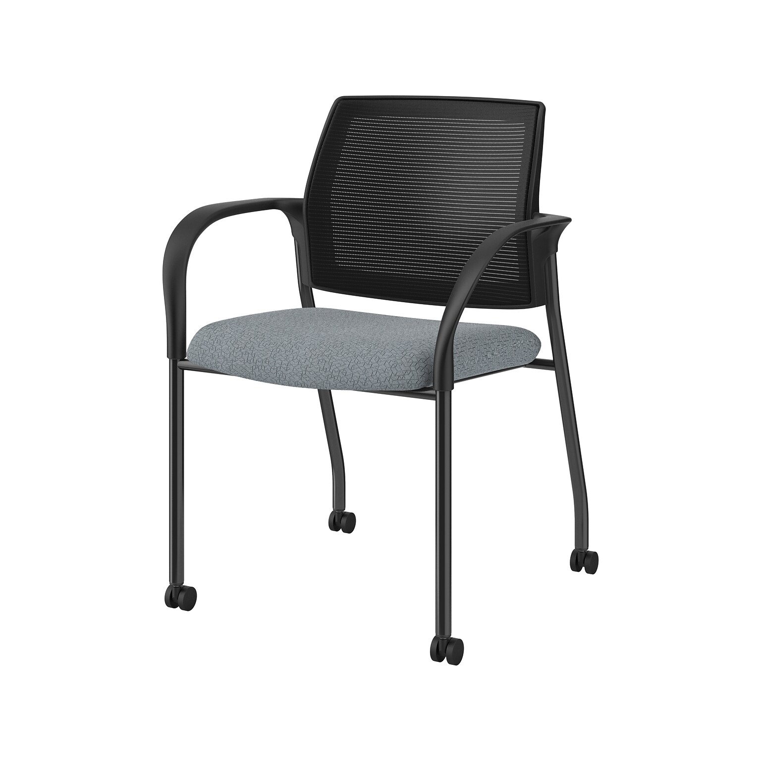 HON Ignition Mixed Materials Guest Chair, Basalt/Black (HONIS107IMAPX25)