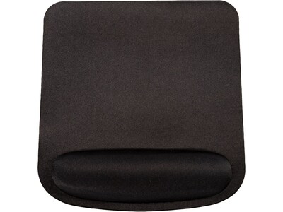 OTM Essentials Foam Non-Skid Mouse Pad With Wrist Rest, Black (COB-A3CAA)