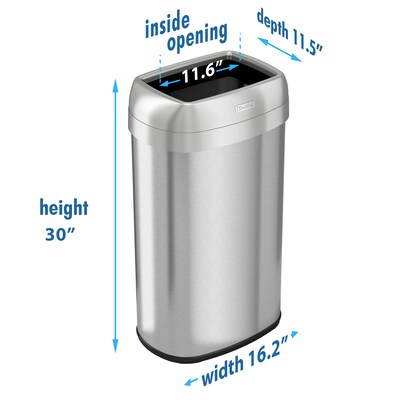 Itouchless Itouchless IT23RC 23-Gallon Stainless-Steel Touchless Trash Can  IT23RC