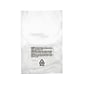 9" x 12" Suffocation Warning Layflat Poly Bags, 1 Mil, Clear, 1000/Carton (16050)