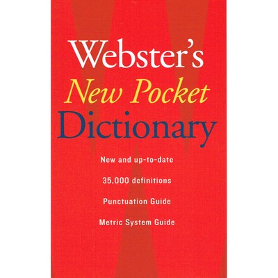 Webster's New Pocket Dictionary, Paperback, Pack of 6 (9780618947263)