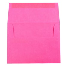 JAM Paper A2 Colored Invitation Envelopes, 4.375 x 5.75, Ultra Fuchsia Pink, Bulk 1000/Carton (12844