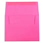 JAM Paper A2 Colored Invitation Envelopes, 4.375 x 5.75, Ultra Fuchsia Pink, Bulk 1000/Carton (12844B)