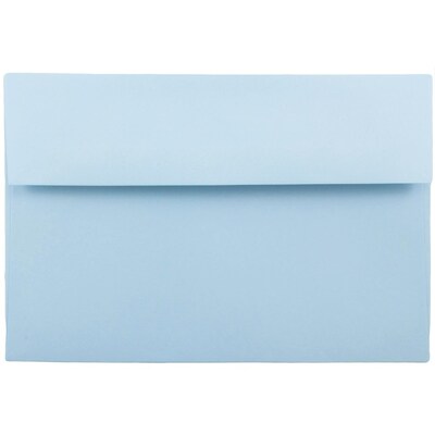 JAM Paper A10 Invitation Envelopes, 6 x 9.5, Baby Blue, 25/Pack (155689)