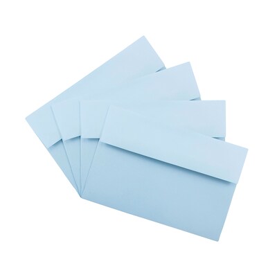 JAM Paper A10 Invitation Envelopes, 6 x 9.5, Baby Blue, 25/Pack (155689)