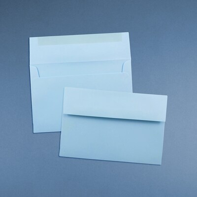 JAM Paper A10 Invitation Envelopes, 6 x 9.5, Baby Blue, 25/Pack (155689)