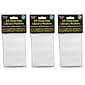 Ashley Productions Plastic Clear View Self-Adhesive Library Pocket, 3.5" x 5", 25 Per Pack, 3 Packs (ASH10408-3)
